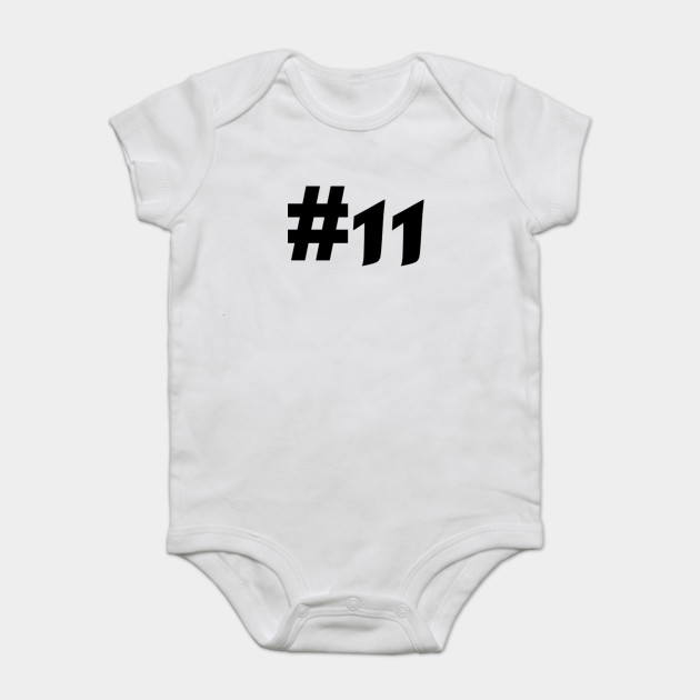 number 11 birthday onesie